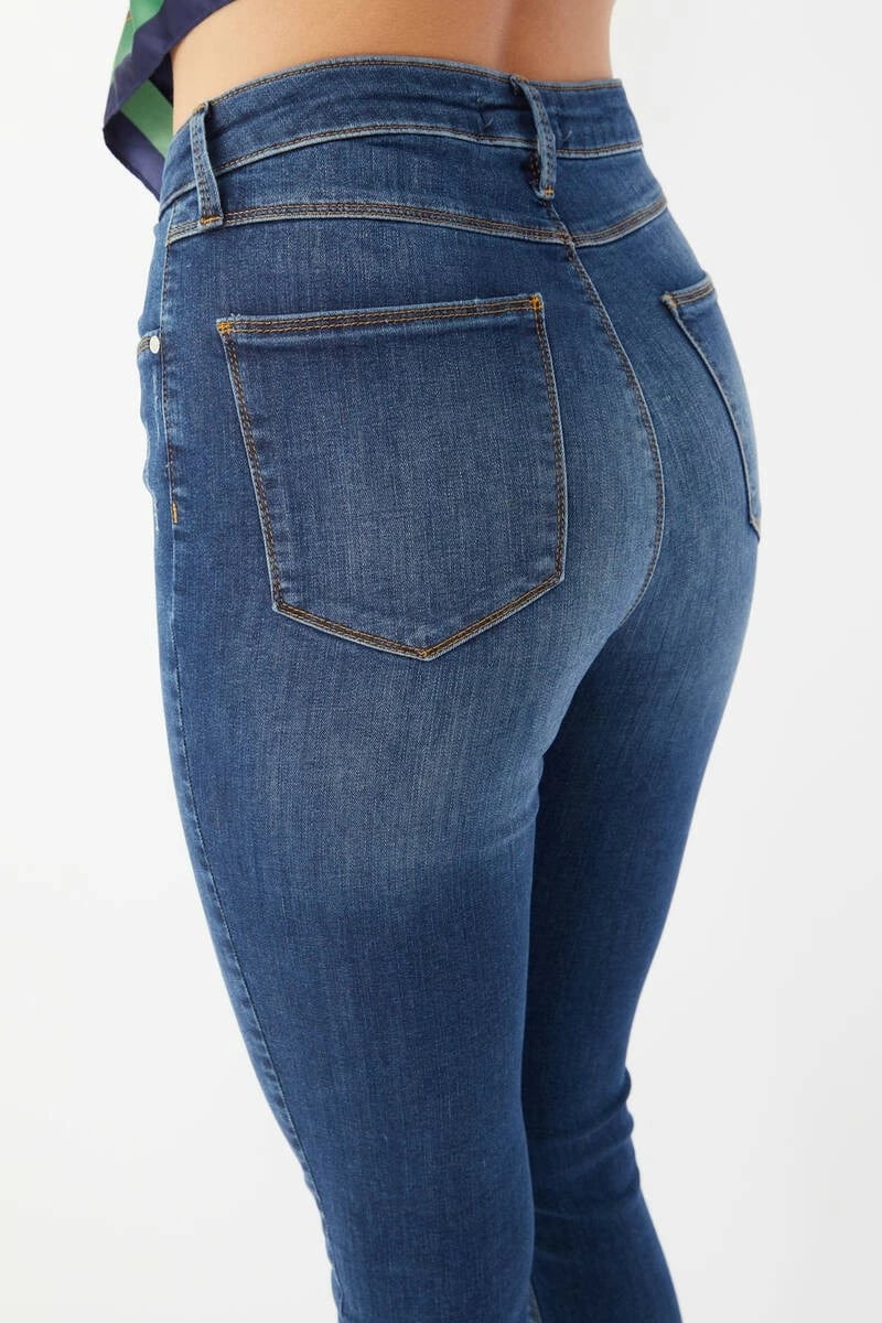 Xhinse super skinny për femra Banny Jeans, blu të errët