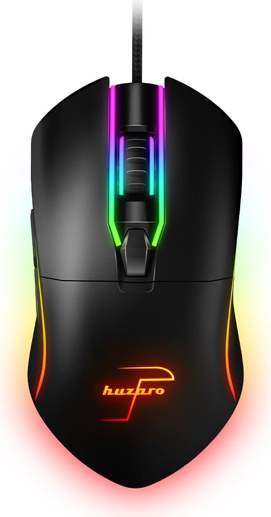 MOUSE GAMING HUZARO HZ-SHOT 1.5 | 6D 10000DPI RGB  I ZI