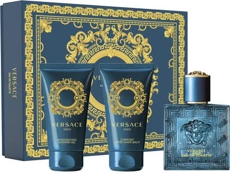 Set Versace Eros Eau de Toilette 50ml + Shower Gel 50ml + After Shower Balm 50 ml