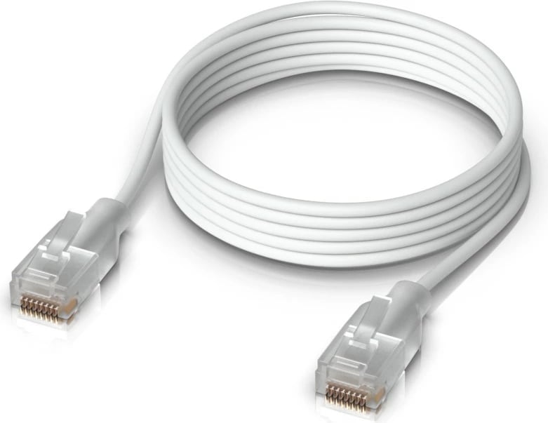 Kabëll Ubiquiti UACC-Cable-Patch-EL-1M, Cat6, 1m, i bardhë