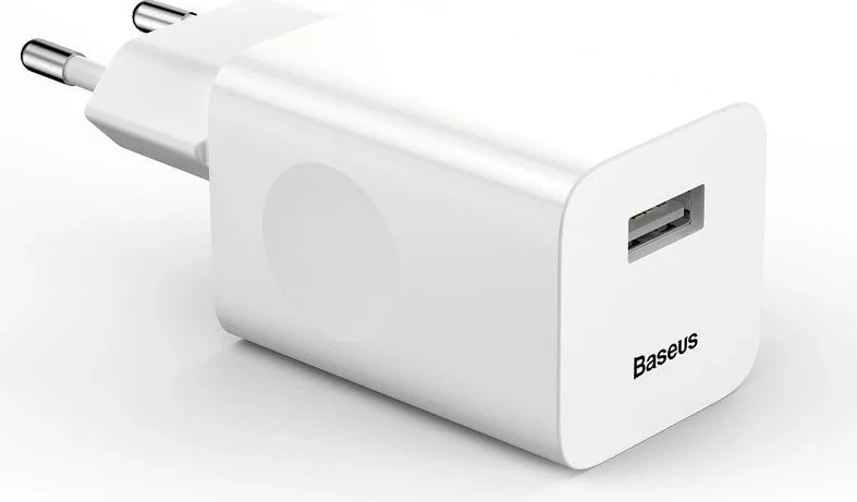 Mbushës rrjeti Baseus Charging Quick Charger, USB, QC 3.0, 24W, bardhë