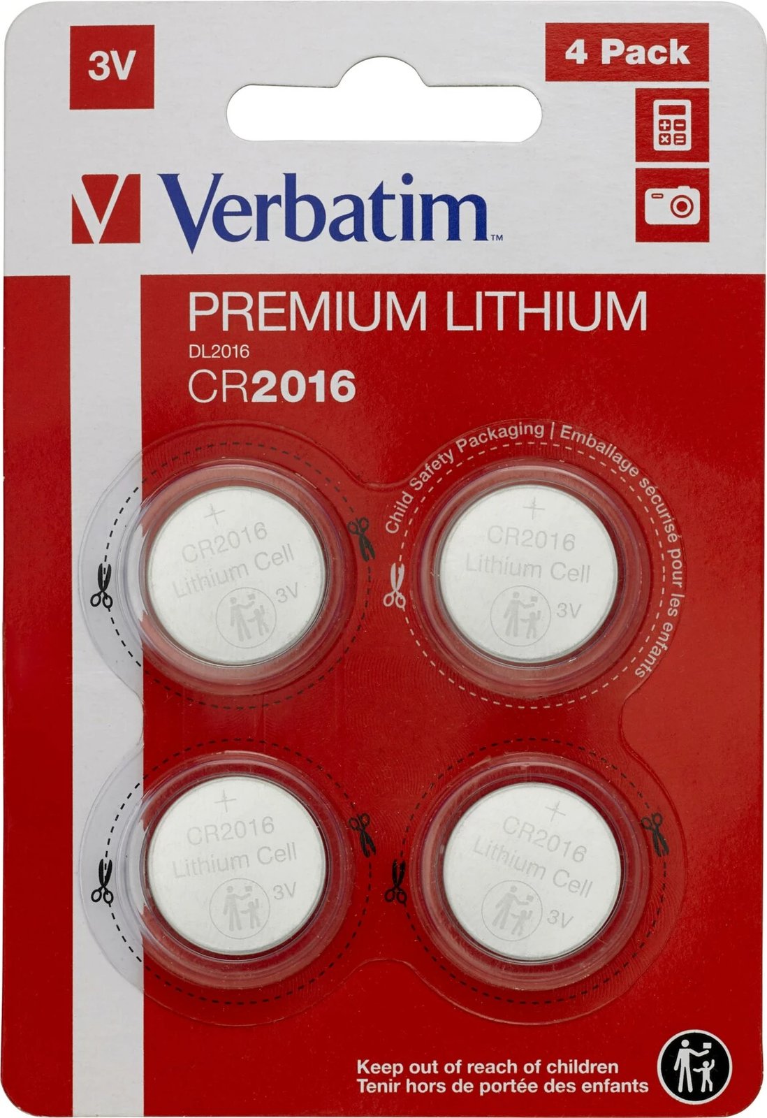 Bateri Verbatim Premium Lithium, 3V