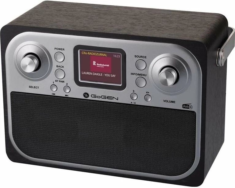 Radio GoGEN DAB 700 BTCB, Bluetooth, DAB+, ngjyrë argjend e zezë