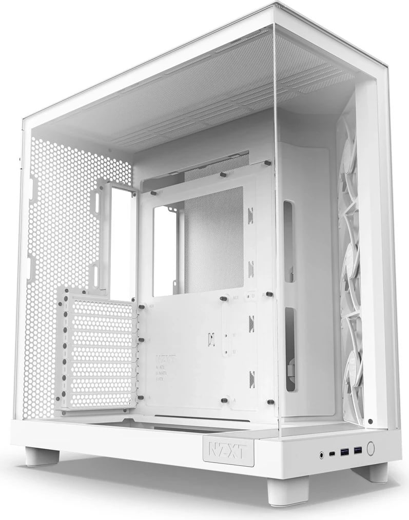 Kasë NZXT H6 Air Flow Midi Tower, e bardhë