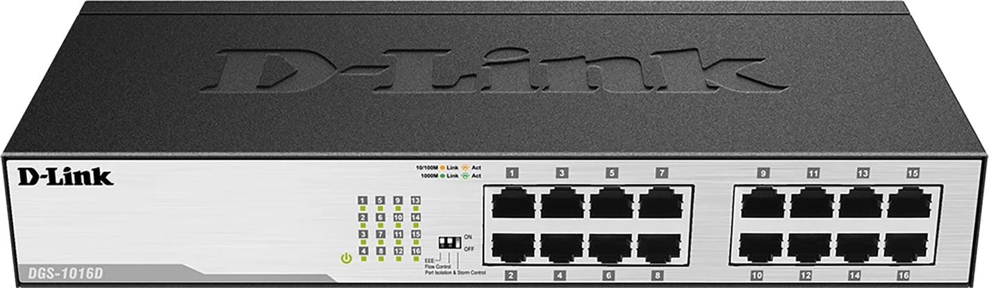 Switch D-Link, DGS-1016D, 16-Port, i zi