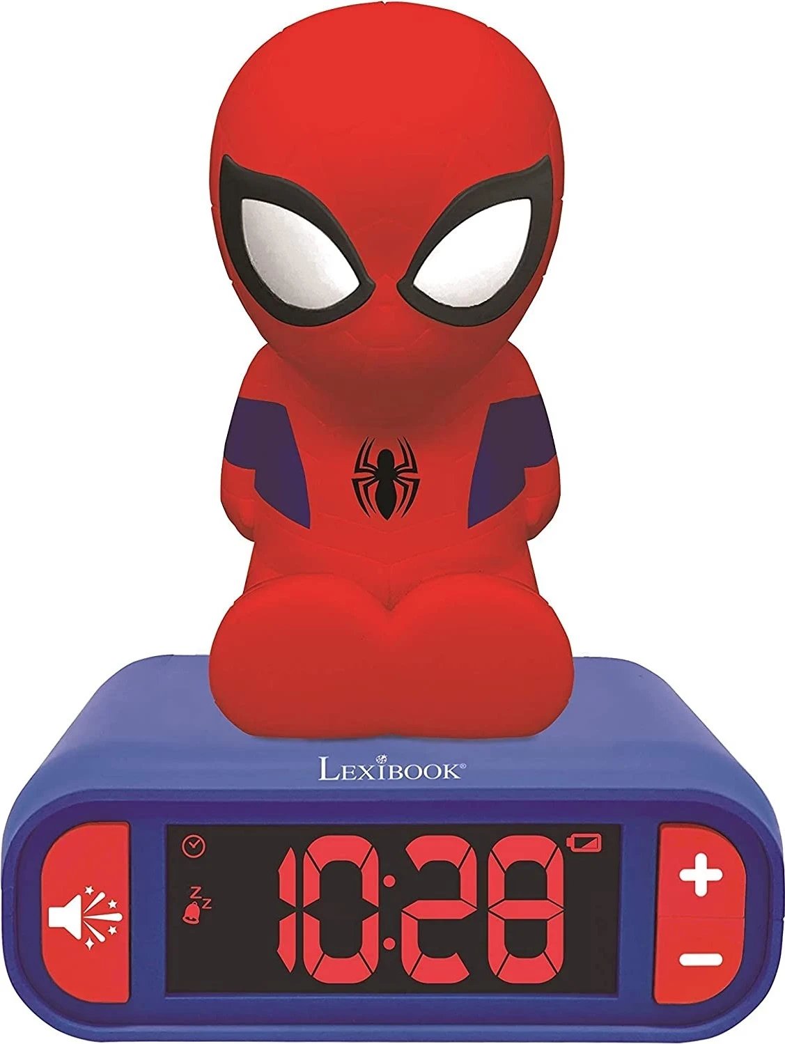 Orë alarmi Lexibook Spiderman 3D, me dritë, ngjyrë rozë