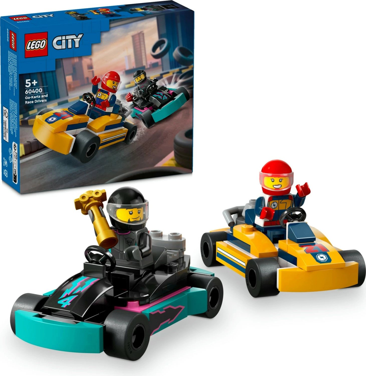 Legoedlyy City Go-Karts dhe Garues 60400, 99 pjesë