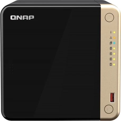 NAS Qnap TS-464-8G, 8GB RAM, 4 porte Gigabit RJ-45, HDMI, USB, i zi