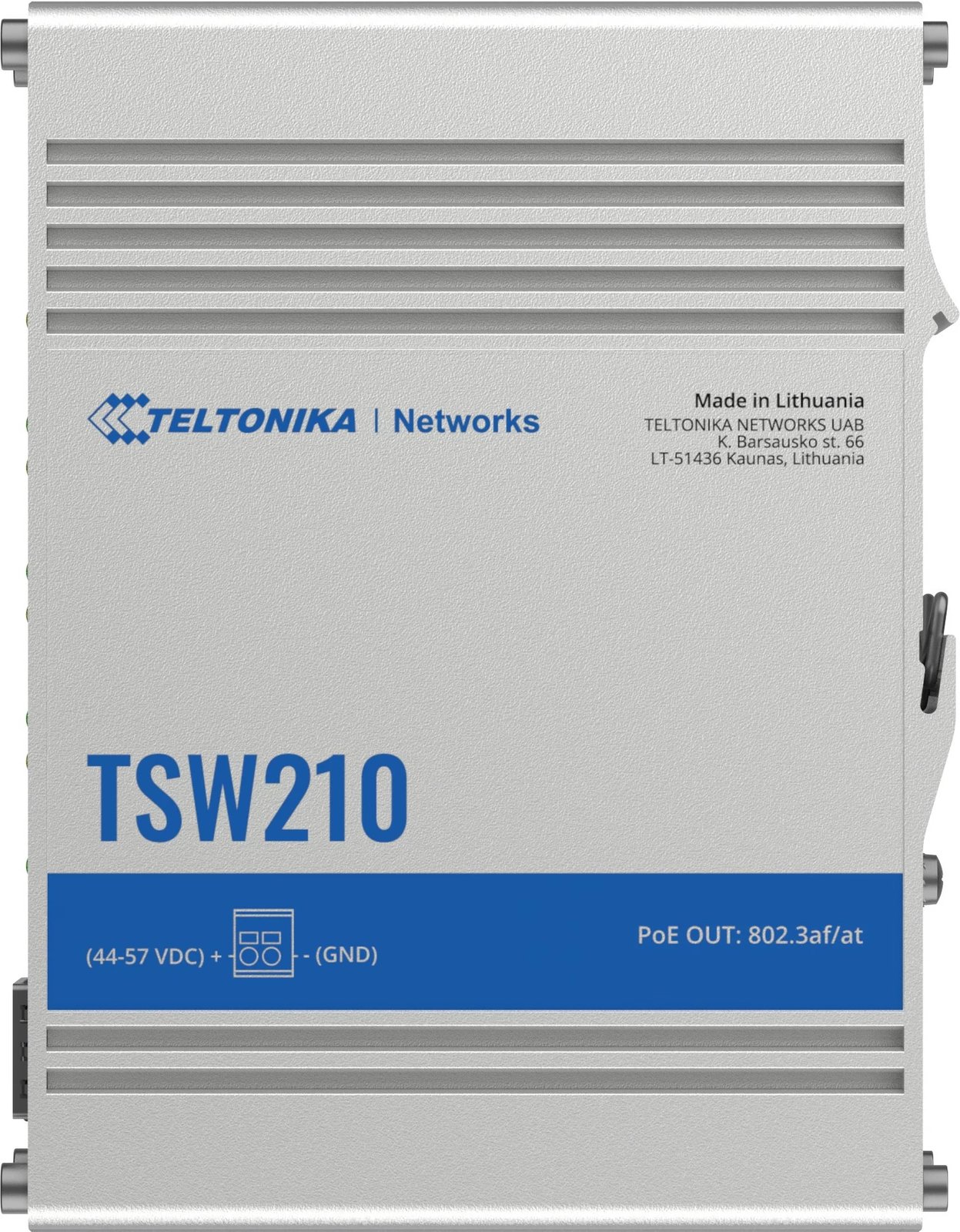 Switch Teltonika TSW210, Unmanaged, Gigabit Ethernet (10/100/1000), Montim në mur