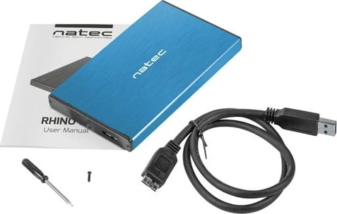 Kuti për HDD NATEC RHINO GO, 2.5", e kaltërt