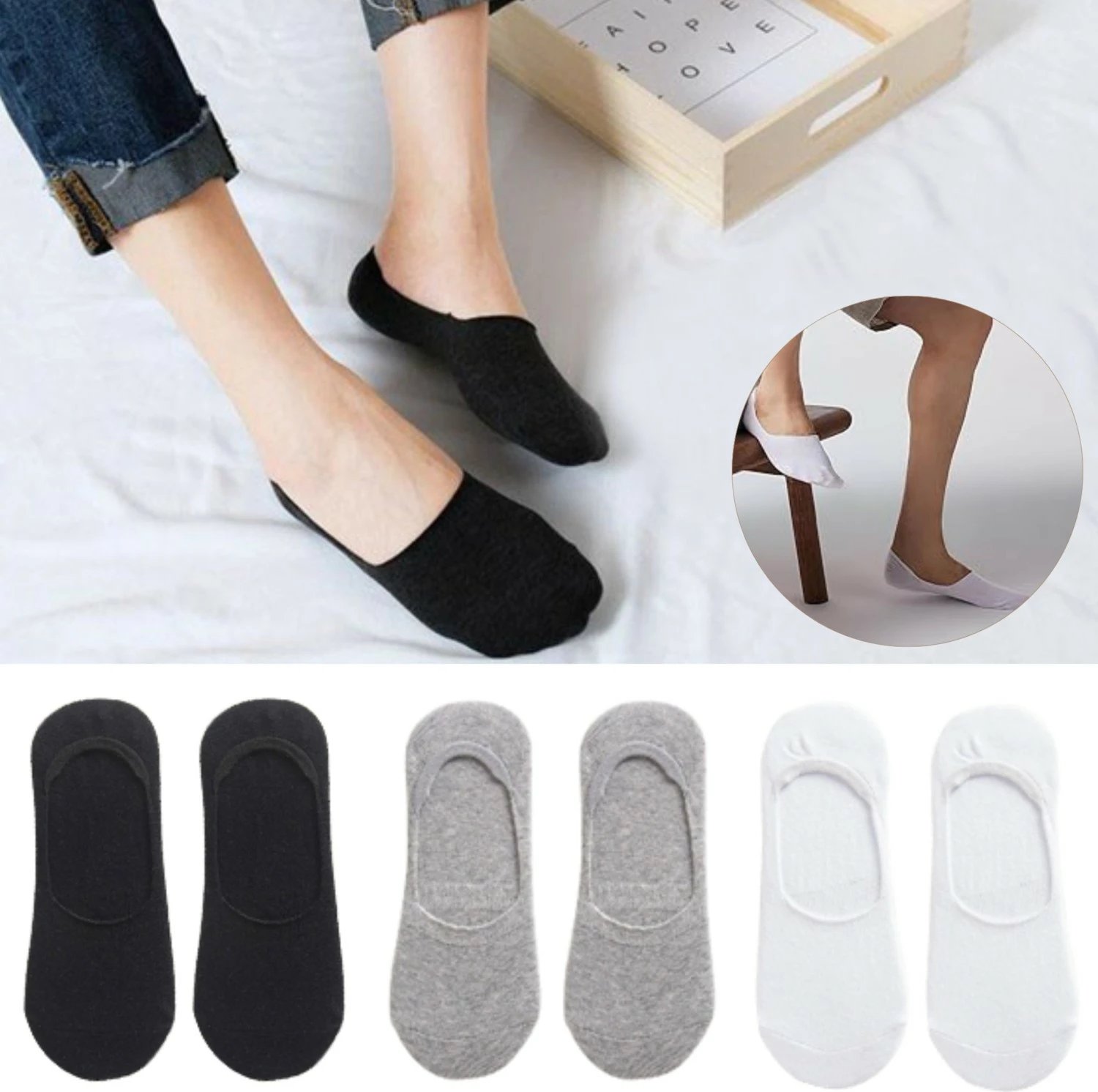 Çorape për femra dhe meshkuj Kral Socks, set 6 copë