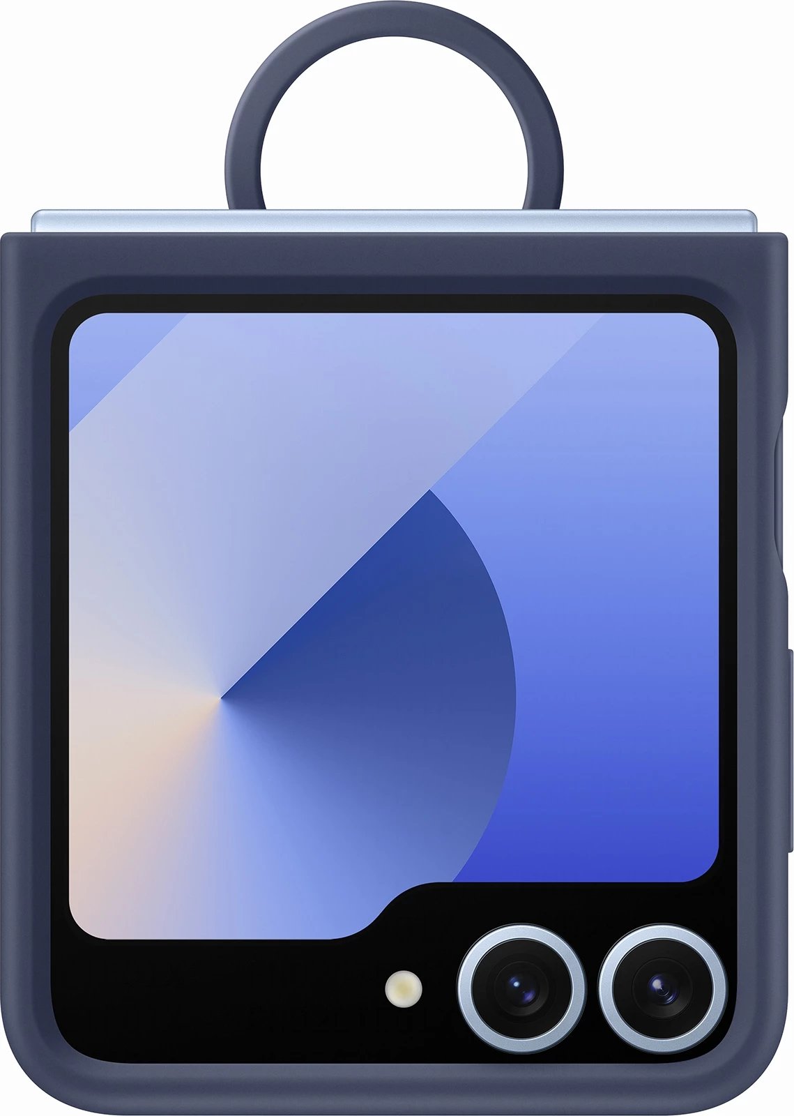 Mbështjellës silikoni për celular Samsung Galaxy Z Flip6, e kaltër