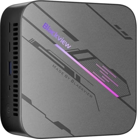 Mini PC Blackview MP100, Ryzen 7-5825U, 32 GB RAM, 1 TB SSD, Windows 11 Pro, Zi