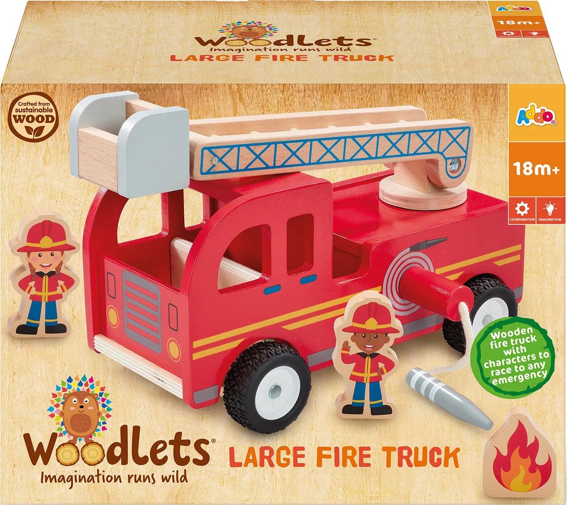 Set lodër për fëmijë Woodlets Fire Truck