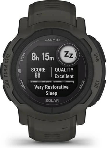 Smartwatch Garmin Instinct 2 Solar, 2.29 cm (0.9"), MIP, GPS, Graphite