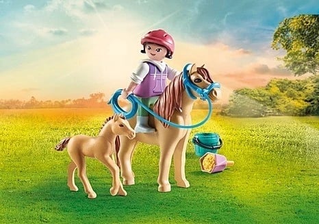 Blloqe ndërtimi Playmobil Horses of Waterfall 71498, për fëmijë 4+ vjeç