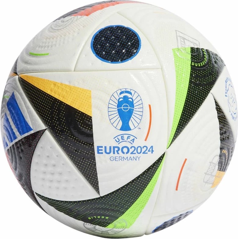 Top futbolli adidas Euro24 Pro IQ3682, i bardhë