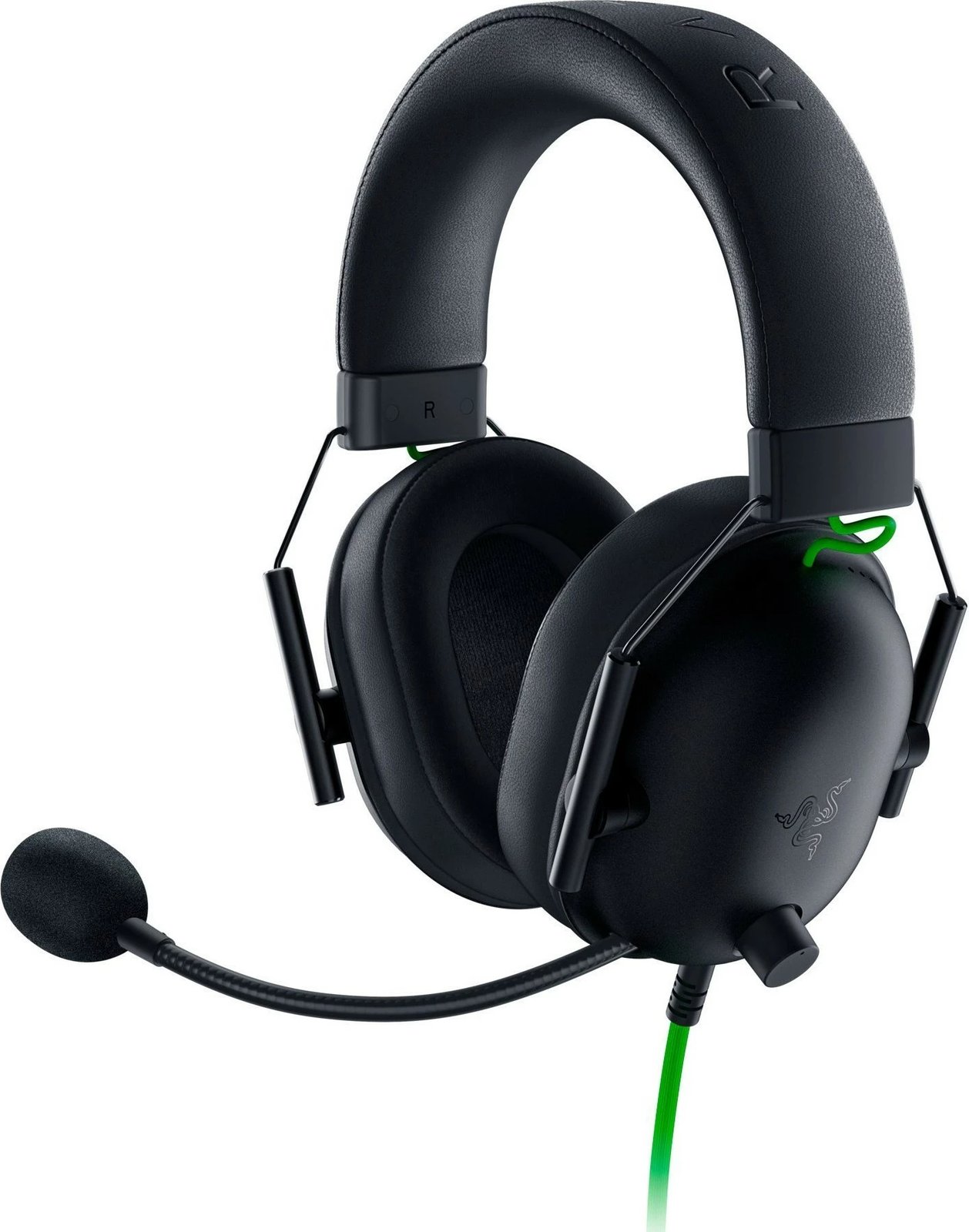 Kufje Razer Blackshark V2 X, Wired, 12 - 28000 Hz, Gaming, 270 g, Black, Green