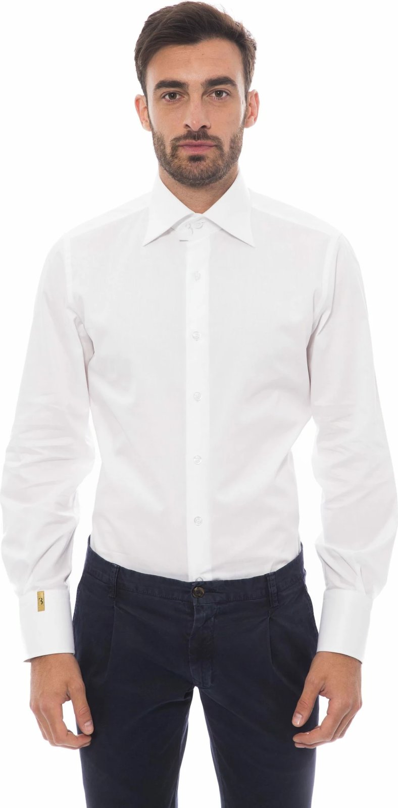 Këmishë për meshkuj Billionaire Italian Couture, e bardhë 