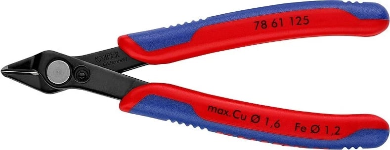 KNIPEX Electronic Super Knips 7861125, prerëse precize, kuqe dhe kaltër