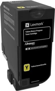 Toner Lexmark, i verdhë, original