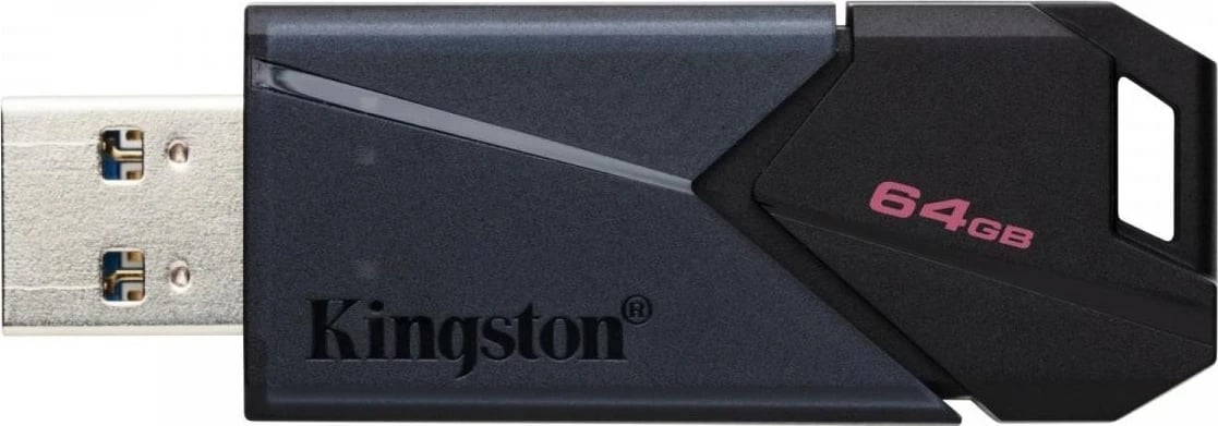 USB Kingston DataTraveler Exodia Onyx, 64GB, e zezë