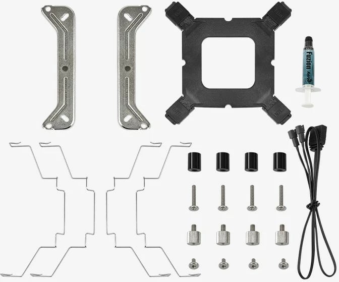 Ftohës ajri procesori Aerocool Rime 4, 12 cm, i zi