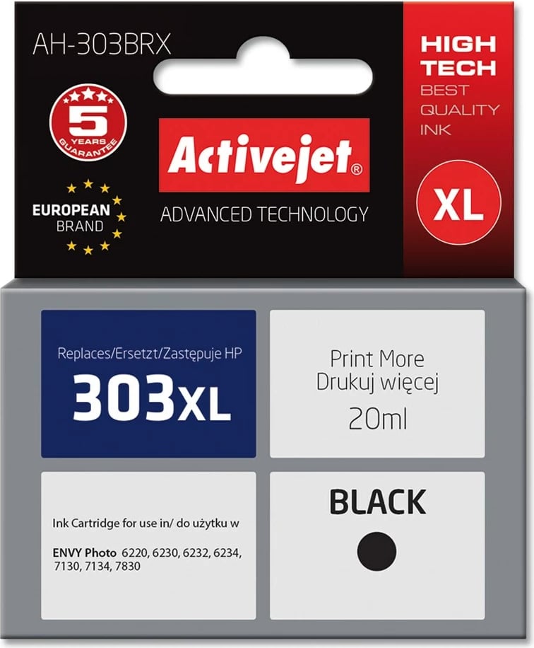 Ngjyrë zëvendësuese Activejet AH-303BRX për printer HP, 20 ml 