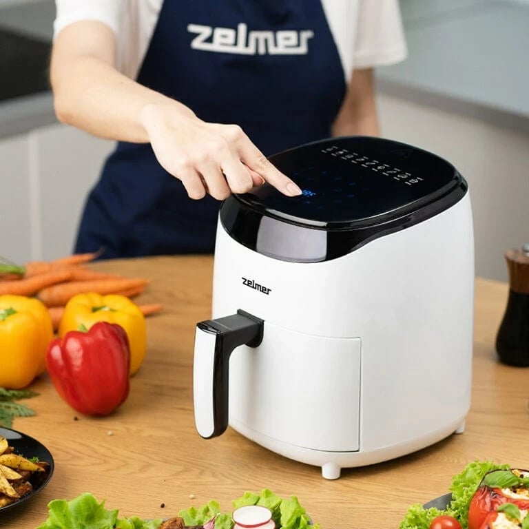 Fritezë Zelmer ZAF3551W, 3.5 L, 1200 W, E bardhë