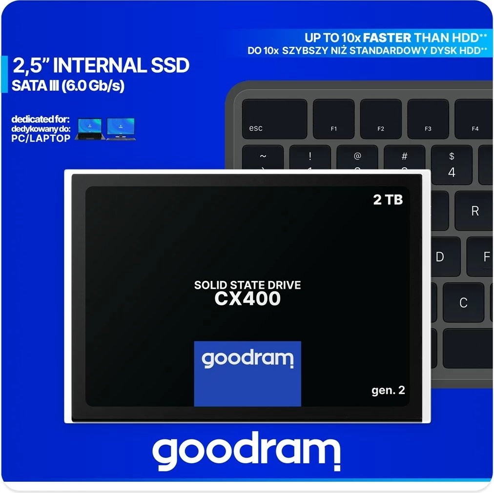 SSD Goodram CX400 2.5 2.05 TB Serial ATA III