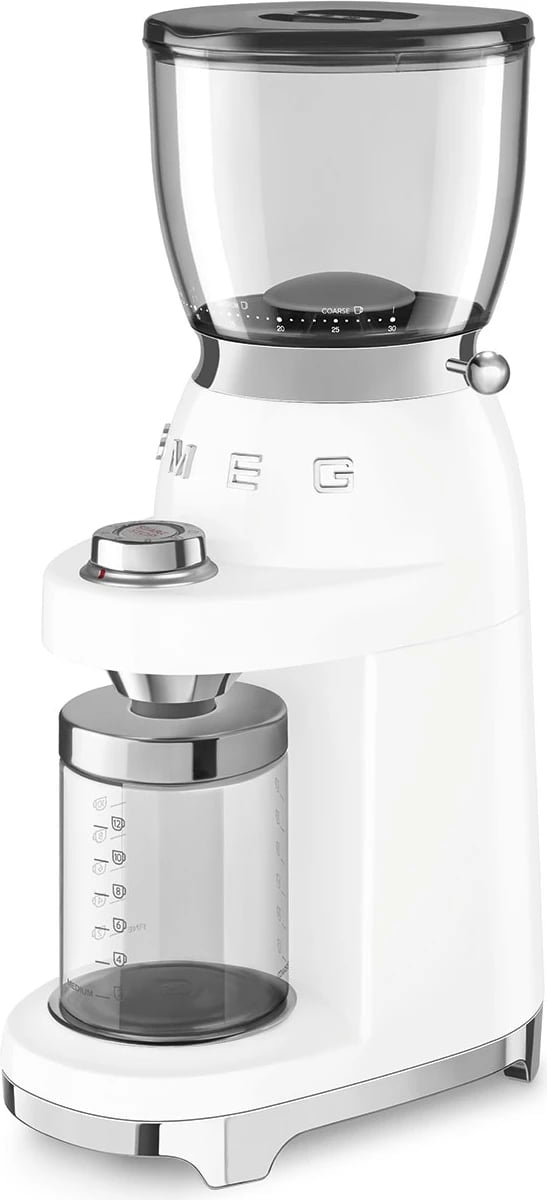 Mulli kafeje SMEG CGF11WHEU, 50´STYLE, bardhë