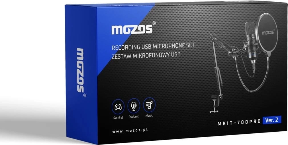 Mikrofon Mozos MKIT-700PRO USB, i zi