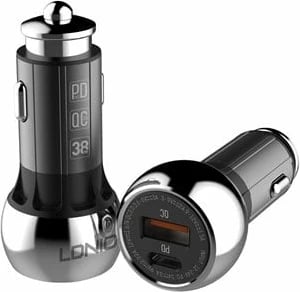 Karikues për veturë Ldnio 36W Zinc Alloy Shell Super Fast Car charger