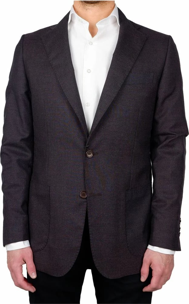 Blazer për meshkuj Made in Italy, kafe