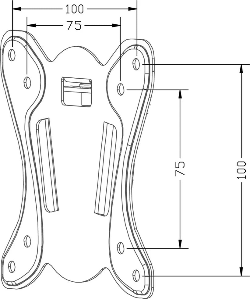 Mbajtës TV Maclean MC-715A, 13-27", i zi