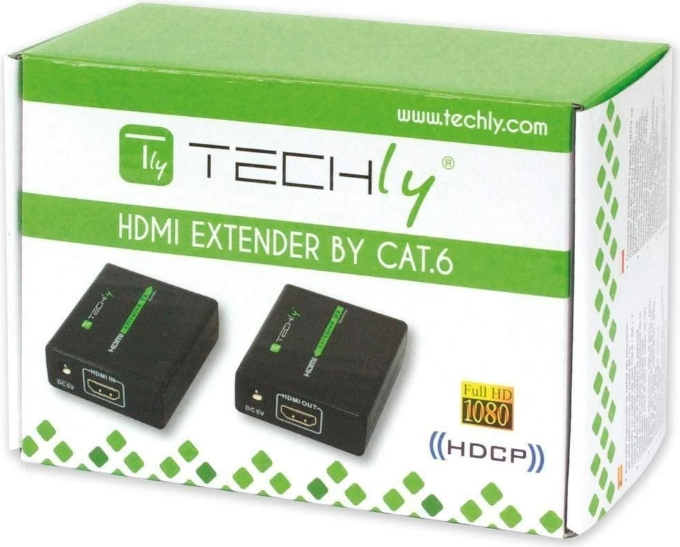 Amplifikues Techly HDMI Full HD, Cat. 6A,  7 IDATA EXT-E70