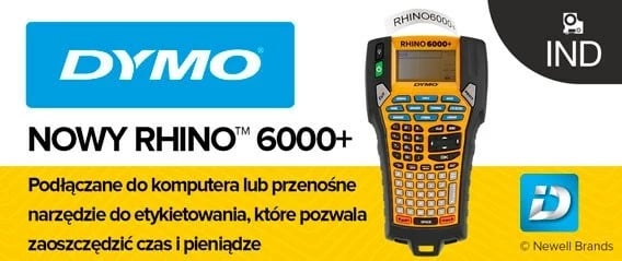 Printer etiketash DYMO Rhino 6000+, i verdhë