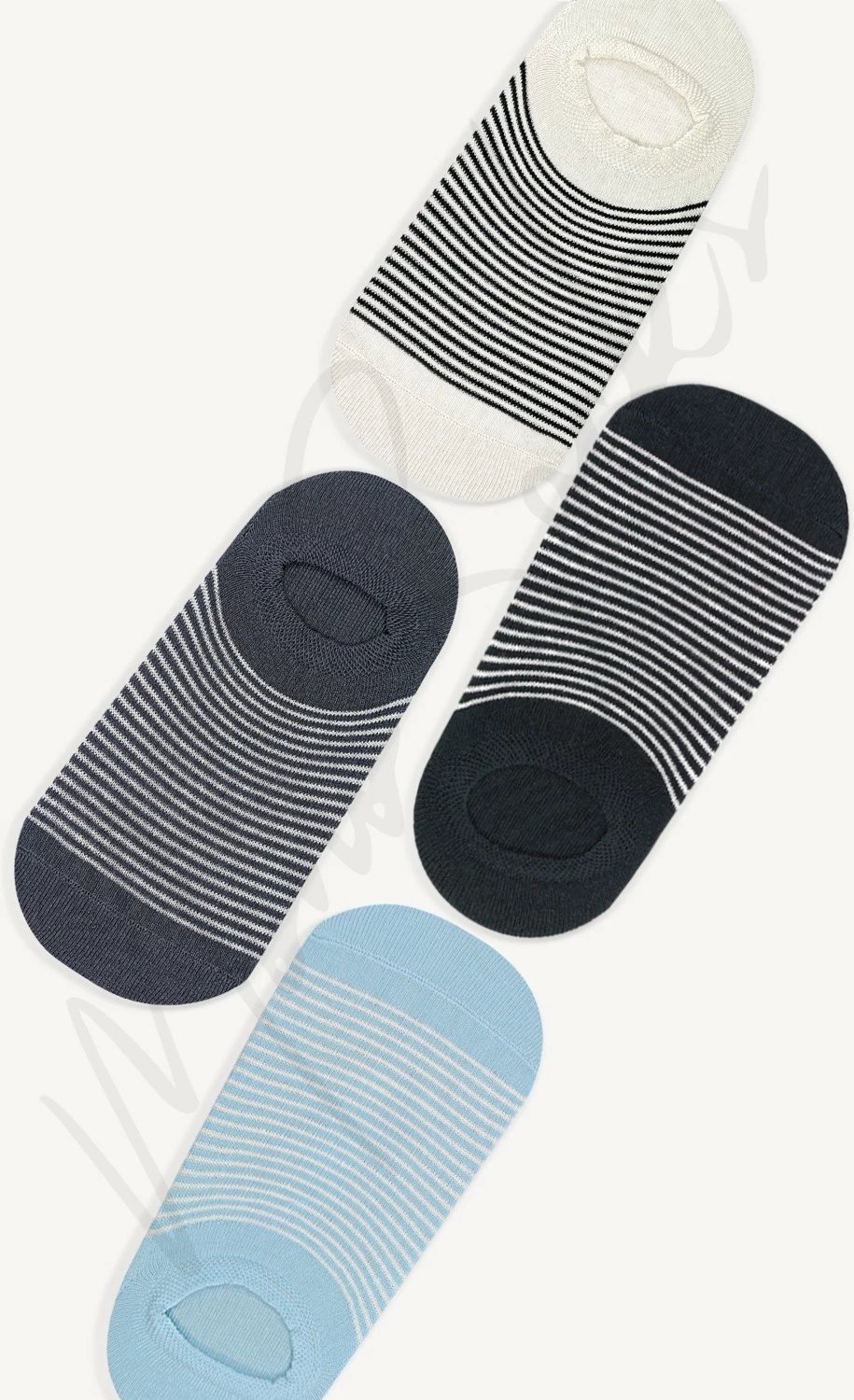 Çorape për femra Mono Socks, shumëngjyrëshe, set 4 copë