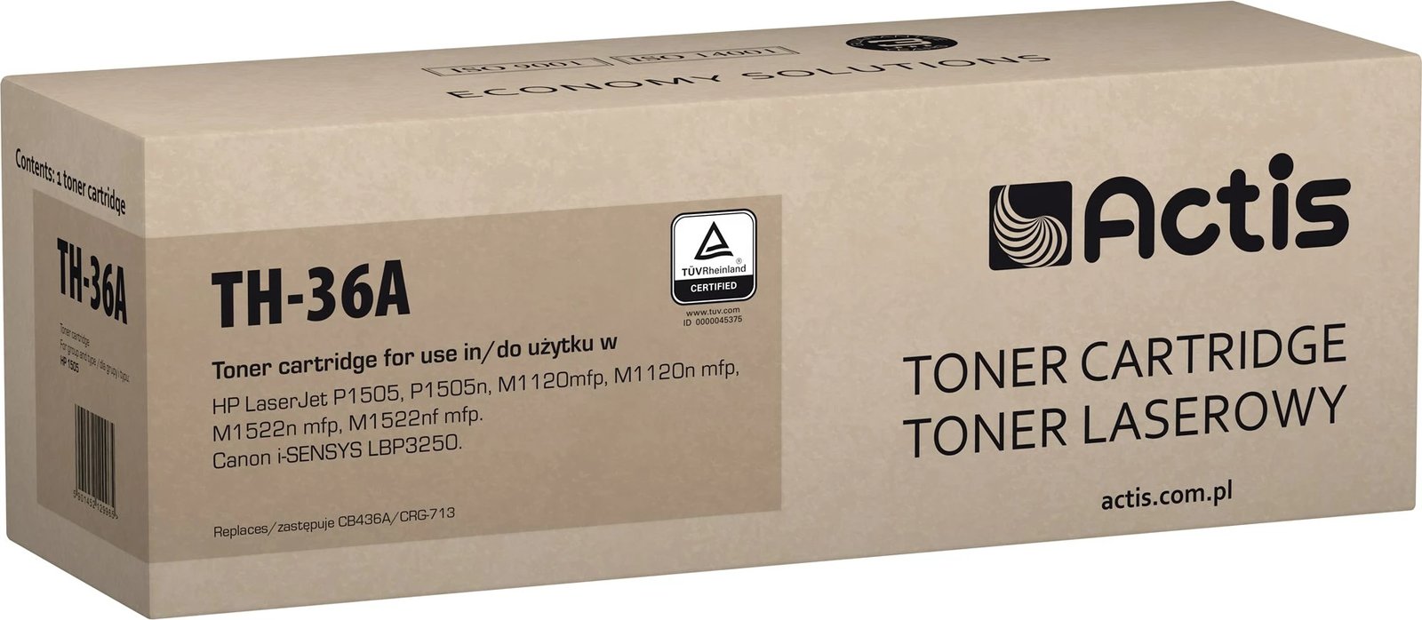 Toner zëvendësues Actis TH-36A për printerë HP 36A