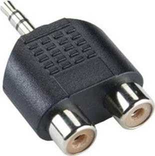 Konvertues SBOX, 3,5mm - 2 x RCA, M/F