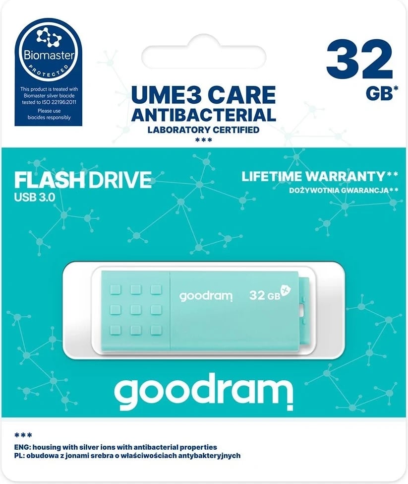 USB Flash GoodRAM 32GB, me ngjyrë turkuaz