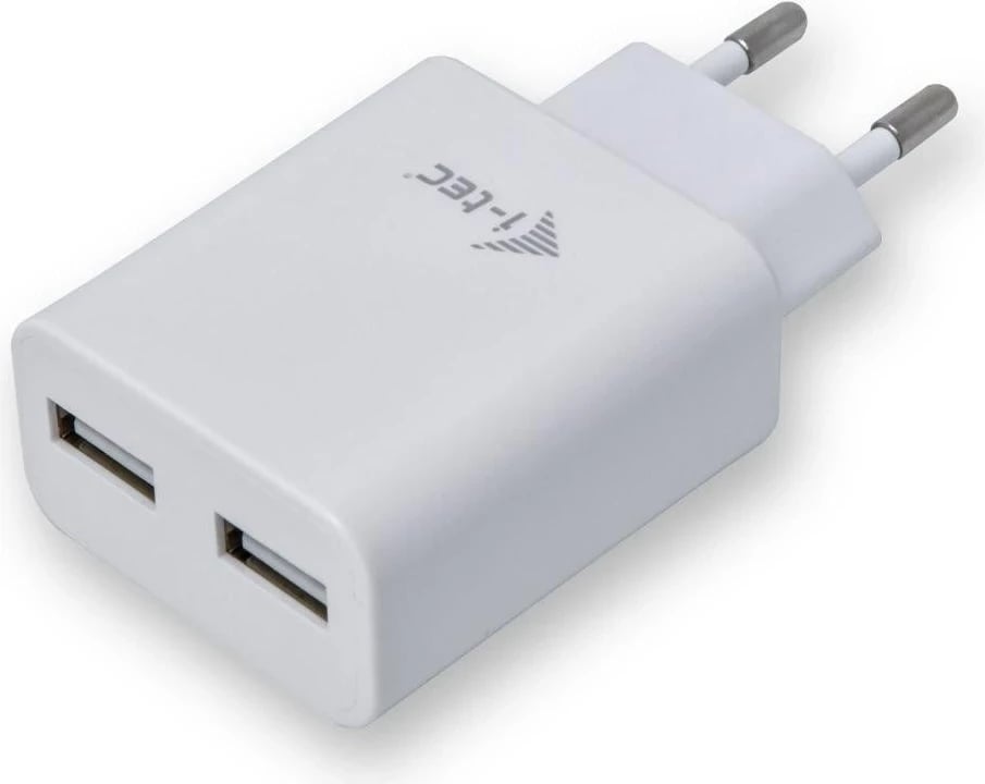 Mbushës USB i-tec, 2 porte, 2.4A, i bardhë