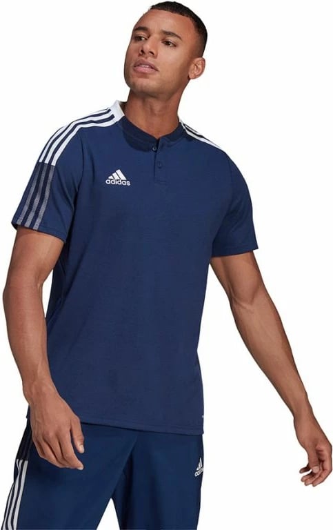 Maicë polo adidas për meshkuj, blu marin