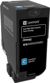 Toner Lexmark 74C2HCE, Origjinal, Cyan