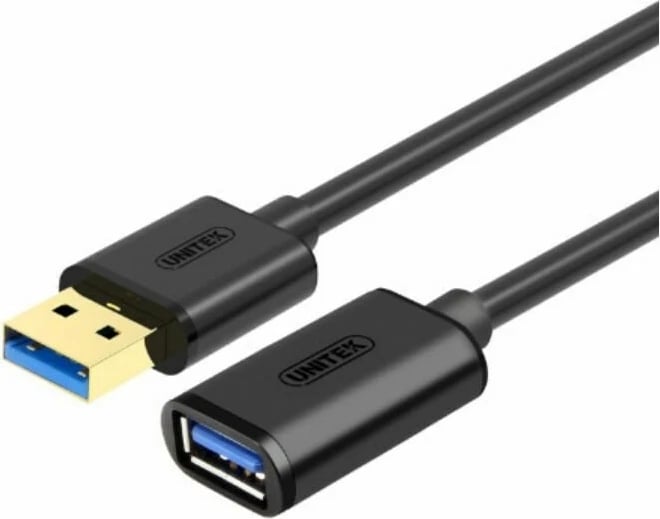 Kabllo zgjeruese Unitek, USB-A 3.0 (M/F), 0.5m, e zezë