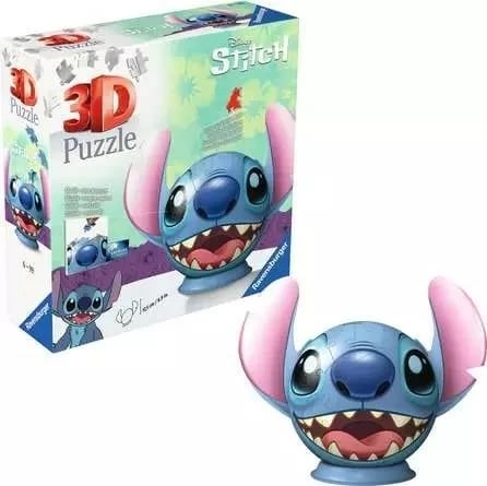 Puzzle 3D Ravensburger Disney Stitch, 72 copë, Shumëngjyrësh