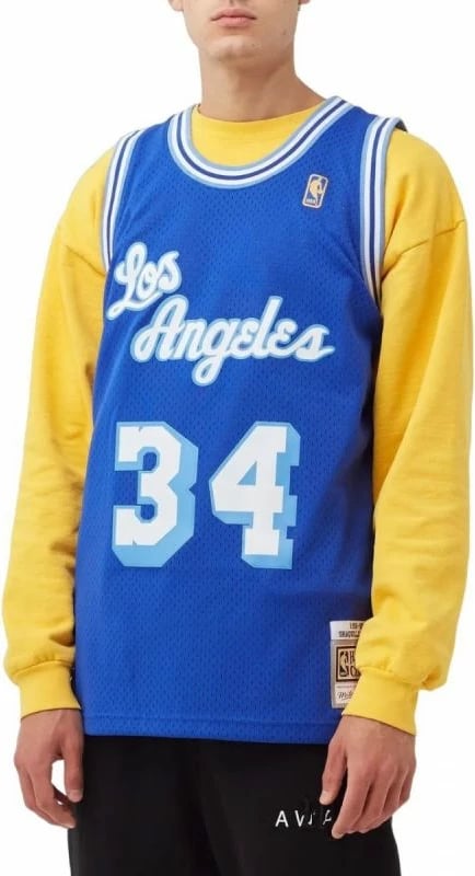 Fanellë basketbolli Mitchell & Ness për meshkuj, blu