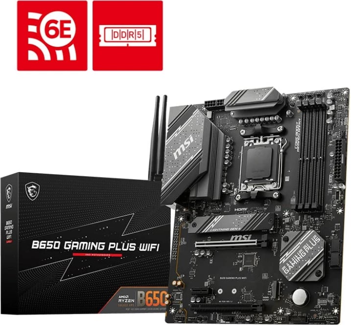 Pllakë amë MSI B650 GAMING PLUS WIFI, Socket AM5, ATX