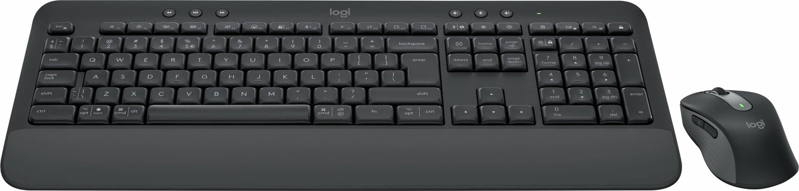 Kombo Logitech Signature MK650 për Biznes, Wireless, Bluetooth, Membranë, QWERTZ, Grafit, Maus i përfshirë