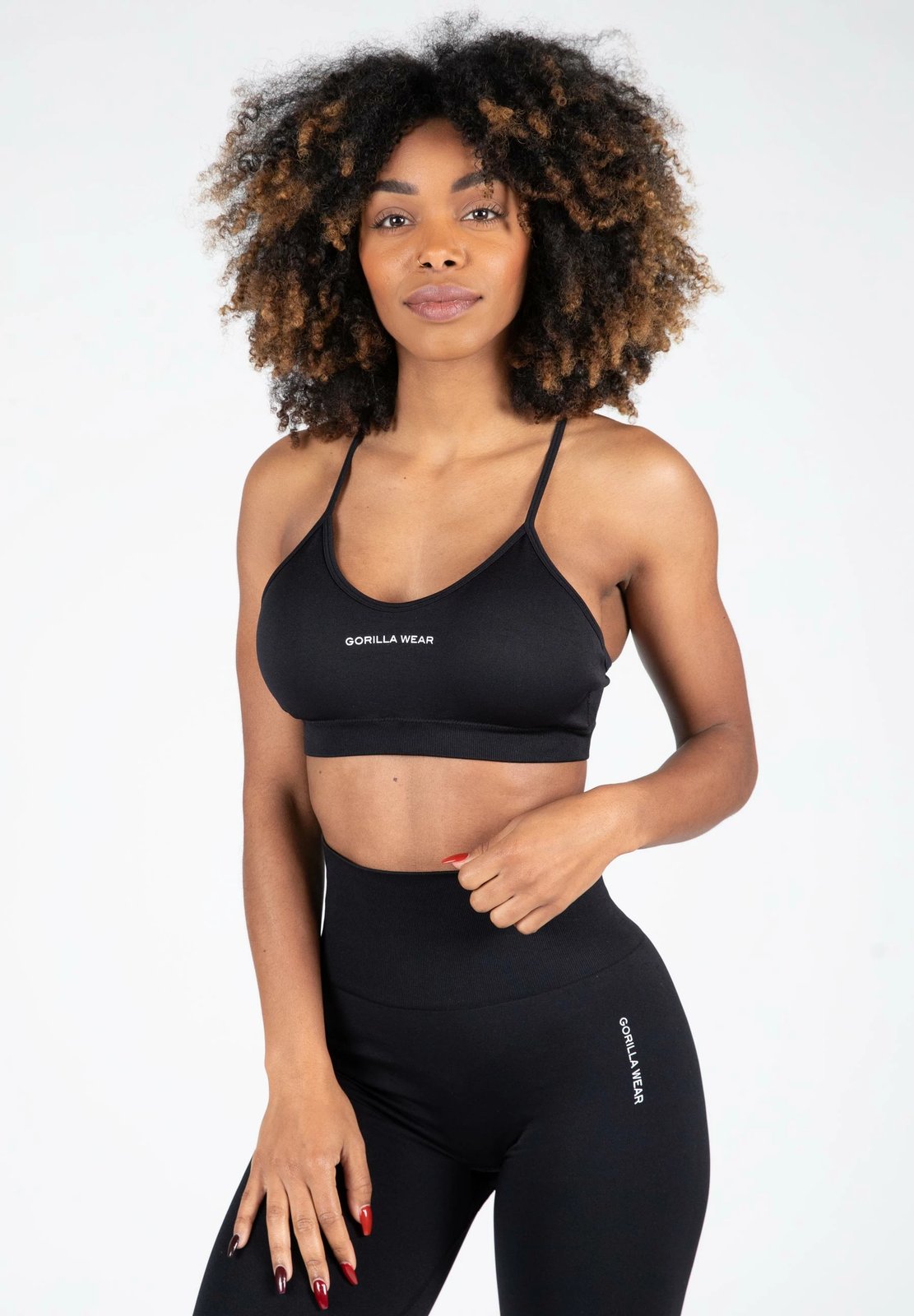 Quincy Seamless Sports Bra - Black 